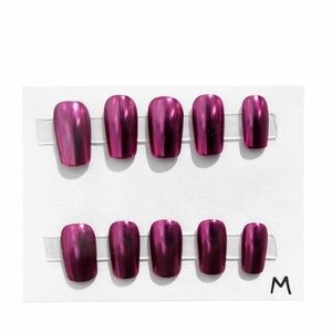 Metallic Pink Press-On Nails